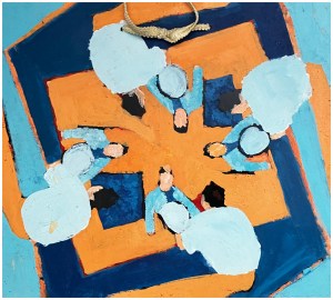 Painting by Amy Ione