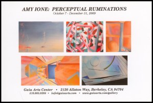 Exhibition cards for Amy Ione