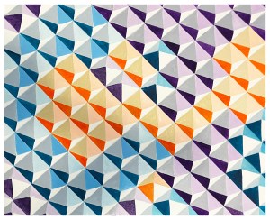 Geometric painting by Amy Ione