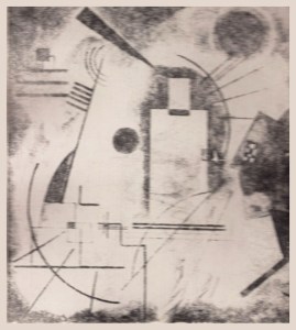 Monochromatic monoprint by Amy Ione